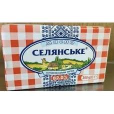 Вершкове масло "Селянське" 82% 200 гр/уп